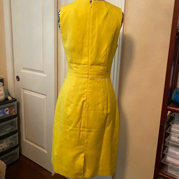 NWT J. Crew Factory Yellow Sheath Dress 2 - Picture 2 of 5